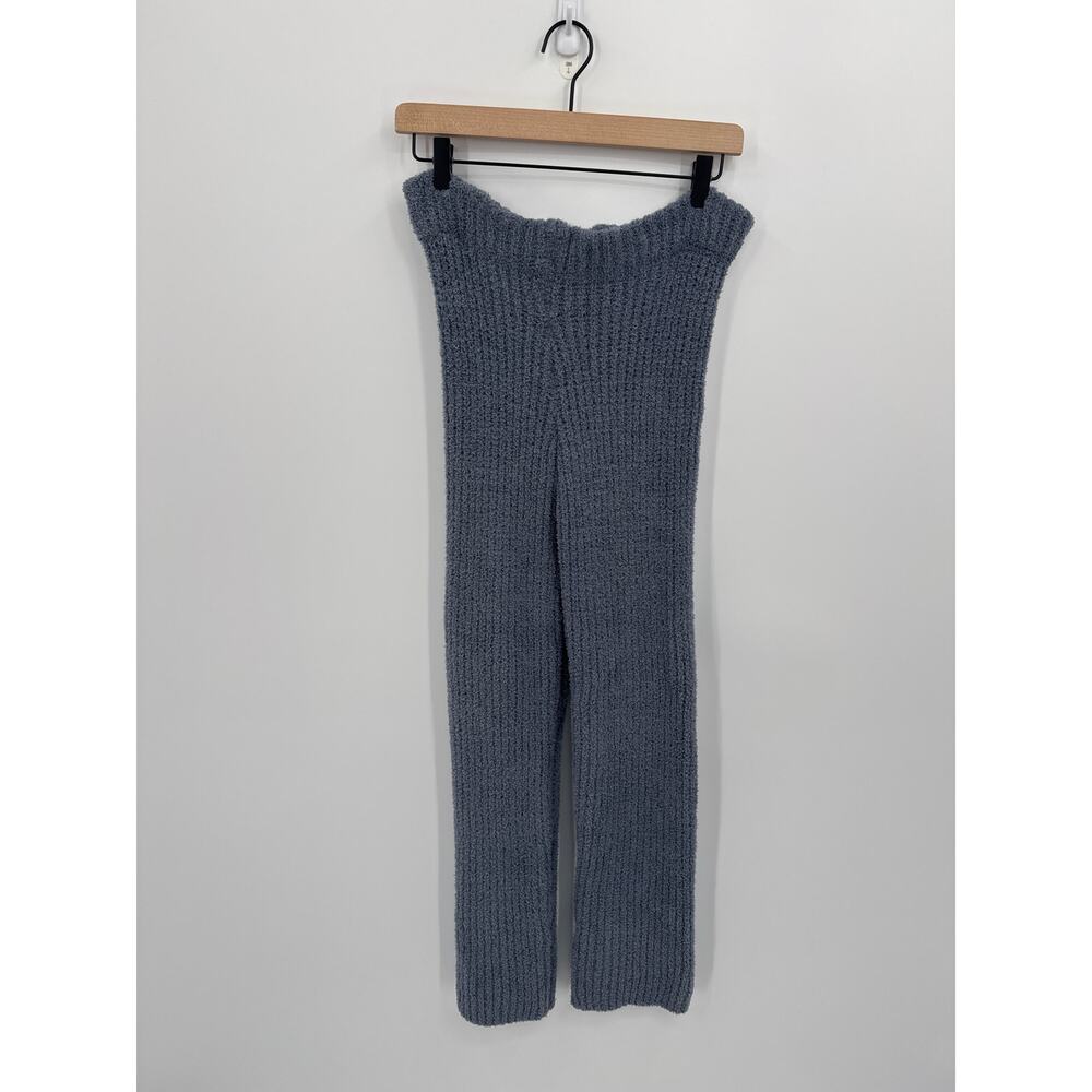 Sincerly Jules Fuzzy Knit Lounge Set Collared Sweater Pants Blue Size Small - Picture 5 of 12